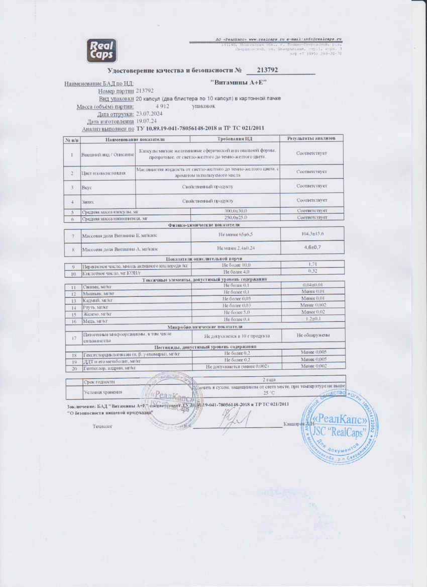 Паспорт №072024